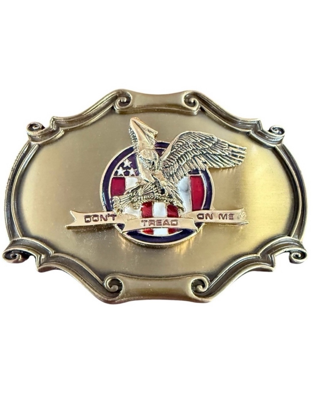 Vintage 1978 Harley Davidson Brass Belt Buckle Raintree Made In USA